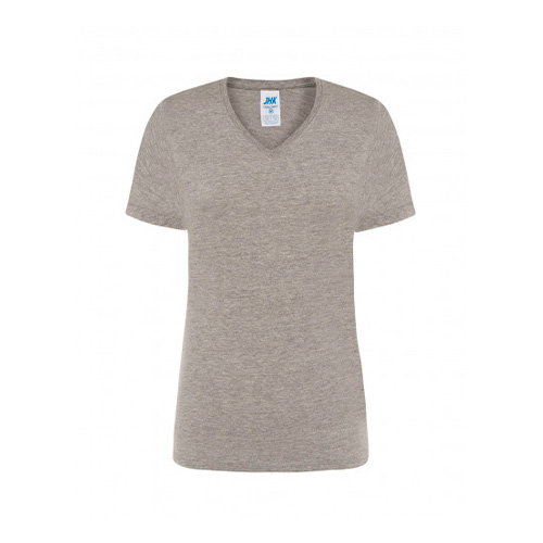 PLAYERA JHK REGULAR CUELLO V DAMA MANGA CORTA - Artículos Promocionales MAS RECIO